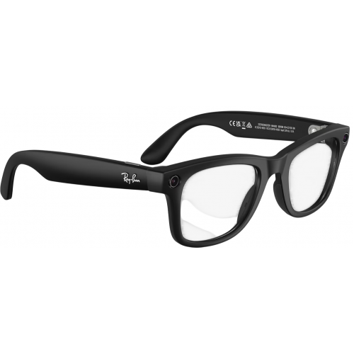 Умные очки Ray-Ban Meta* Wayfarer Gen 2 Matte Black, Прозрачные линзы для компьютера Clear Blue-Violet (RW4012), размер L
